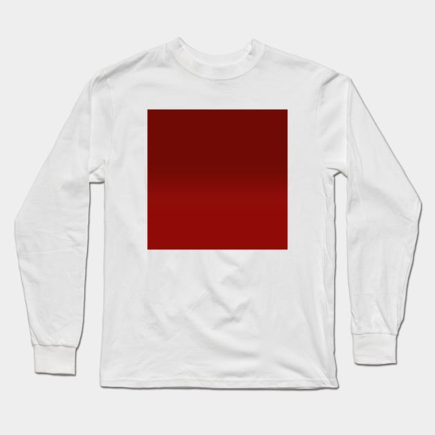 Blood and Scarlet Red Gradient Ombré Long Sleeve T-Shirt by Gsallicat